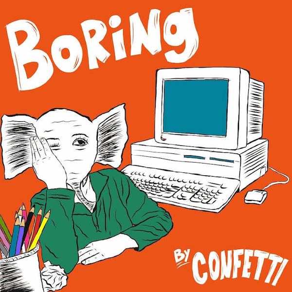 The art for the single Boring